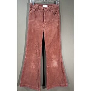 Rolla's Eastcoast Flare High Rise Corduroy Rusty Rose Womens Sz 27x31 Western